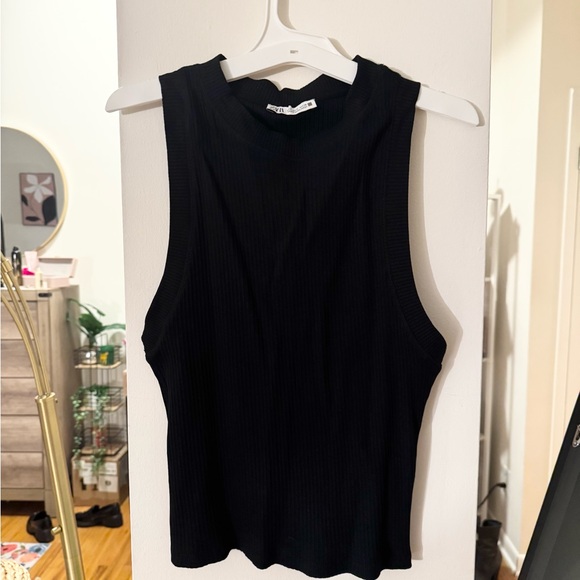 Zara Sleeveless Ribbed Muscle Tank - Picture 5 of 7